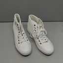 yageyan Men White high top Sneakers for Casual Black pu Leather Fashion Shoes for Men (9)