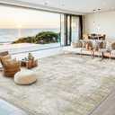 8x10 Area Rugs Washable Abstract Rug for Living Room Bedroom