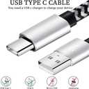 QQLIKE USB Type c Cable, 5 Pack (6FT) Nylon Braided USB C Cables 3A Fast Charging Charger for Samsung Galaxy S9/S8 Note8/9 20 10 S21 S20 S10 Plus C Cord