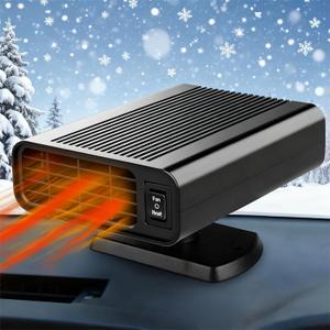 Car Heater, 2 in 1 Heating & Cooling Fast Heating Defrost Defogger with Plug in Cigarette Lighter, 150W Portable Car Heater Defroster Fans, Window Defroster for Car, SUV, Jeeps, Trucks