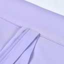DONREN Adjustable Thermal Insulated Solid Blackout Curtain Energy Efficient Tie Up Shades Rod Pocket Panel for Kitchen (Lavender Purple,34W x 54L,One Panel)