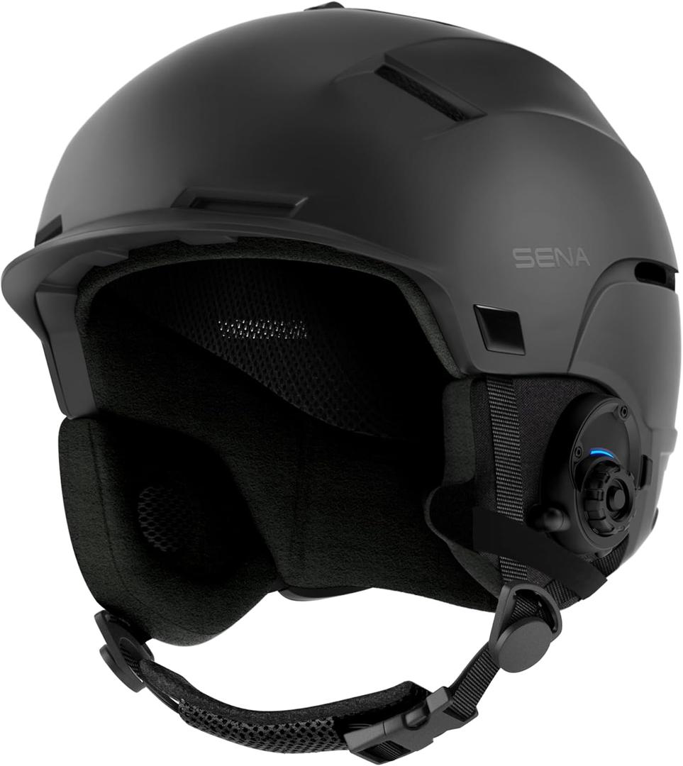 Sena Latitude Snow Helmet with Built in Speakers and Microphone, Bluetooth Intercom, Hands-Free Open Communication, Listen to Music (Medium)