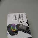 Wireless Induction Audio Bluetooth Speaker 5in1 Phone Holder Emergency Rechargeable (3000mAh) with Colorful Ambient Light 300 Foldable for Tablet iPhone Android, Gifts for Men Women (Black)