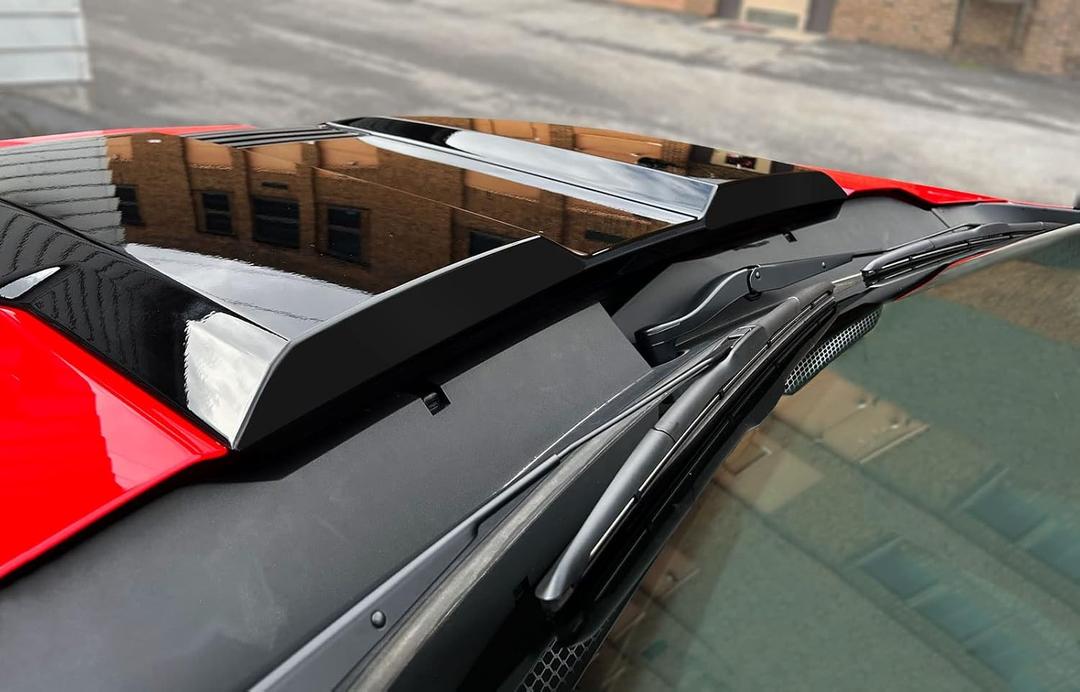 Chevy Silverado Matte Black Trail Boss ZR2 Rear Hood Scoop Decals 2022-2026 Set of 2