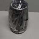 5 Pack Black Chandelier Shades, 4" Top x 6" Bottom x 6" High Barrel Lamp Shade, 4x6x6 Inch Linen Fabric, Perfect Fit for 5-Light Pendant Light Wall Sconce, Clip On Bulb E12 Socket (Set of 5)