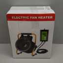 Aarcinhke Greenhouse Heater with Digital Thermostat, 1500W Electric Outdoor Heaters for Patio, Fast Heating, Overheat Protection, Dustproof Design for Grow Tent, Green House, Flower Room, Black