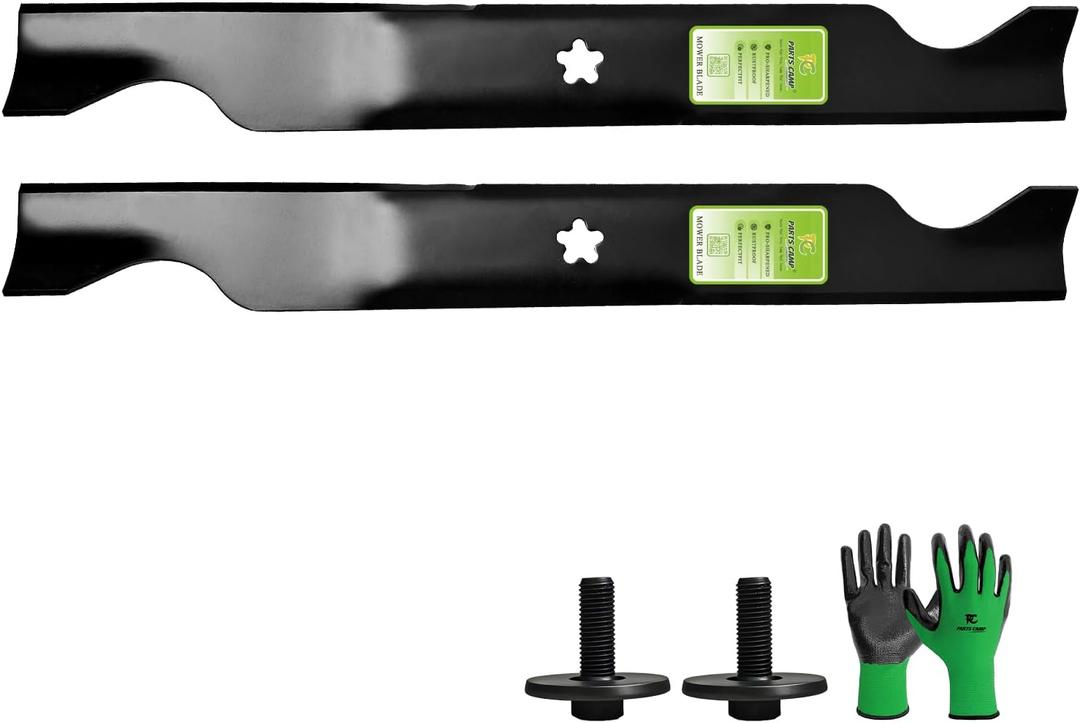 Parts Camp 2 Pack Lawn Mower Blades 532405380 for Husqvarna 46 Inch Deck