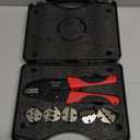 6PCS Crimping Tool Set - Ratcheting Wire Crimper - for Heat Shrink, Insulated Nylon, Non-Insulated, Ferrule Terminal, Open Barrel Terminals & Solar Connectors