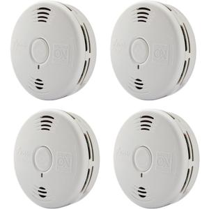 Kidde Smoke & Carbon Monoxide Detector Combo, 10-Year Battery, Replacement Alert, 4 Count (Pack of 1)