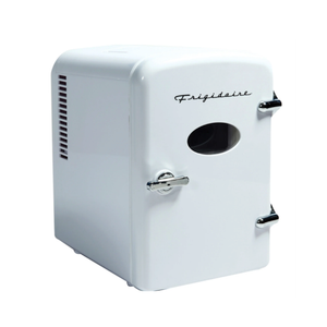 Frigidaire EFMIS129-WHITE, Mini Portable Fridge, 4 Litres Capacity, Chills Six 12oz Cans, 100% Freon-Free & Eco Friendly, Beverage Cooler- White