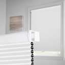 Homedemo Cordless Cellular Shades, No Tools No Drill Blackout Honeycomb Shades Pleated Blinds for Windows, White 24" W x 36" H