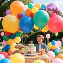 Green Balloons 18 Inch 12 Pack Large Latex Party Balloons Round Helium Balloon for Jungle Safari Birthday Party Christmas Festival Party Decorations (Green Balloons 18 inch)