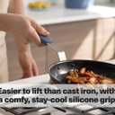 Misen 12 Inch Pre-Seasoned Carbon Steel Fry Pan Lightweight, Even Heating, Heat Retention Oven Safe to 500F Ideal for Searing, Sauting, and Frying Versatile Durable, Easy to Clean