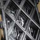 5.25FT Garden Trellis for Climbing Plants Outdoor, Black Iron Pipe Support Fence,Metal Wall Lattice Climbing Frame for Potted Plants Indoor for Ivy Vines Vegetable Flower, Patio, Lawn, Yard, Backyard