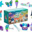 QuTZ Crafts for Kids Ages 4-8, 10-in-1 Toddler Craft Box, Build Projects that Glow, Float, Wearable and Playable, No prep and no Clean-up, Art and Crafts Supplies for Kids 4 5 6 7 8 Year Old