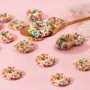 AOOLIO Sour Sweet Ring Clusters Candy- Crunchy & Gummy Rainbow Christmas Circular Ring Candy for Goodie Gift, Road Trips, Offices, Celebrations- 6.34 oz (2 Boxes) (EXP 09/08/26)