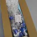 Juegoal White Mini Christmas Tree, 24 Inch/2 FT Lighted Tabletop Artificial Xmas Pine Tree, Small Spruce Tree Light Up Battery Operated & Timer with 50 LED Lights, for Holiday Winter Home Party Decor