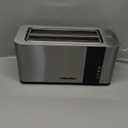 Mueller UltraToast Full Stainless Steel Toaster 4 Slice, Long Extra-Wide Slots for Bagels and Waffles, 6 Browning Levels, LED Display, Cancel/Defrost/Reheat Functions & Removable Tray, Kitchen Gadgets