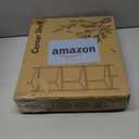 Wisuce Corner Shelf Stand - 4 Tier Walnut Bamboo Small Corner Bookshelf for Office Kitchen Bedroom Plant Stand Living Room Decor Small Space (Brown)