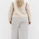 City Chic Women's Plus Size Jacket - Boucle Zip Front (M)