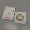 Magnetic Phone Ring for MagSafe Grip [Super Magnet] Gold Twinkle Design Ring Holder Stand, magsafe pop Socket, Mag Safe Accessory for iPhone 16/15/14/13 Pro Max Plus, Gold