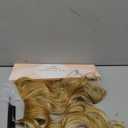 KooKaStyle Invisible Wire Hair Extensions with Transparent Wire Adjustable Size Long Wavy Synthetic Hairpiece Golden Blonde 20 Inch with 4 Secure Clips for Women