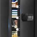 5.2 Cuft Large Home Safes Water and Fireproof, Digital Safes for Home Use Fire and Water Proof with Removable Shelves, Alarm System and Mute Function, Anti-Theft Fireproof Safe for Home Documents