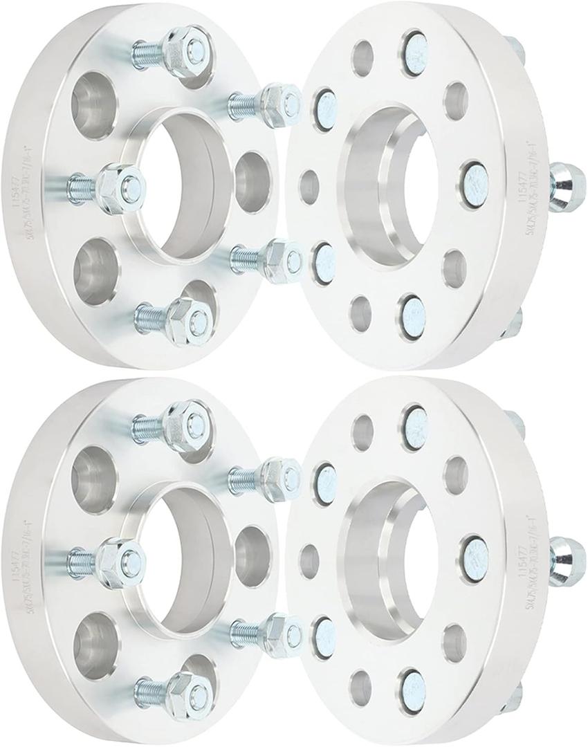 ECCPP 2PCS 5 Lug 1in Hubcentric Wheel Spacers 5x4.75 to 5x4.75 5x120.65mm fit for 1953-1981 for Chevrolet Corvette 1959-1987 for Chevrolet El Camino 1967-1981 for Chevrolet Camaro