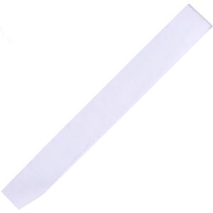 3 x DJDZ 4 Pack White Blank (Plain) Satin Sash Party Accessory for Party,Wedding Decorations and DIY - Design Your Own Sash (White)