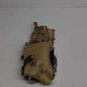 No Pull Tactical Dog Harness for Large Dogs, Escape Proof Molle Dog Vest Harness and Leash Set, Adjustable Military Service Dog Harness with Handle for Medium Large Dogs(Brown,Large)