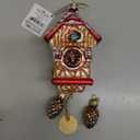 Kurt S. Adler YAMNB1374 Kurt Adler Noble Gems Cuckoo Clock Glass Ornament