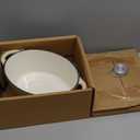 Oval Dutch Oven for Bread Baking, 4.5 Quart Non Stick Enameled Cast Iron Dutch Oven Pot with Lid, Oven Safe Oval Casserole with Lid up to 500F for Baking, Braising, Stews, Roasting (Beige)