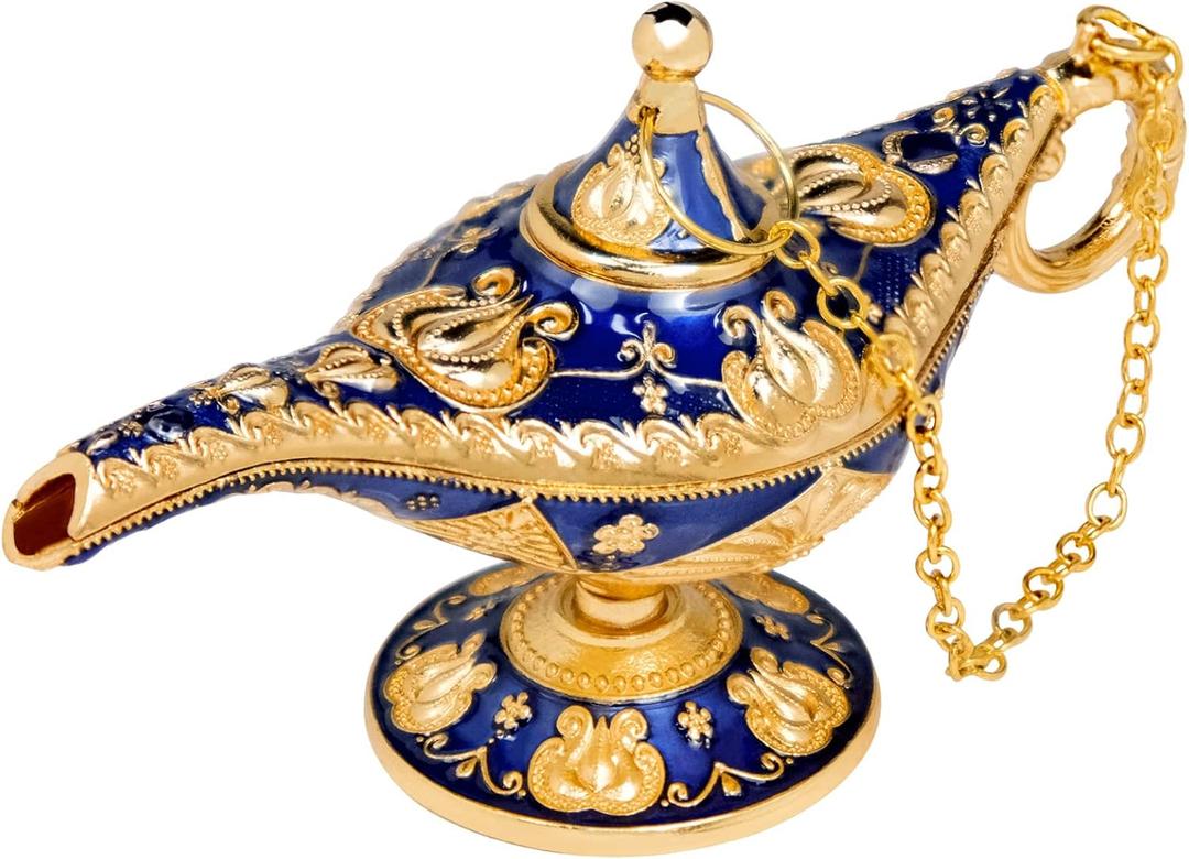 Small Aladdin Lamp Decoration, Classic Vintage Legend Aladding Magic Genie Lamp Wishing Light Ornaments, Costume Props Home Crafts Decor Birthday Party Gift Small Aladdin Lamp Decoration, Classic Vintage Legend Aladding Magic Genie Lamp Wishing Light Ornaments, Costume Props Home Crafts Decor Birthday Party Gift