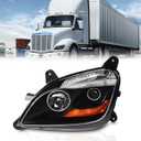 Fit for 2011-2023 Peterbilt 579 587 Class 8 Truck Projector Headlight Headlamp Black Housing Assembly Replacement Left