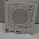 Gaiatop Mini Space Heater, Lightweight PTC Ceramic Fast Heating 500W Energy Efficient for Indoor Use, Overheating & 45 Tip-Over Protection, Portable Desk Electric Heaters for Office Home Black