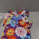 60s 70s Hippie Disco Dress Costume Women's Retro Disco Outfit Women Halloween Floral Dresses (L)