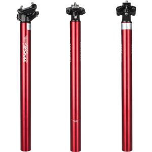 Wake Bike SeatPost Aluminum Alloy 27.2mm 30.9mm 31.6mm Bicycle Seat Post 400mm for Mountain Road Bikes BMX (Red)