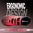 AMZZPIK Kids Soccer Cleats for Little/Big Kid Size 11C-6Y Youth Professional Cleat for Boys and Girls (Fuchsia/Black)