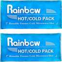 Soft Ice Packs Reusable Gel Pack 2, Hot and Cold Gel Ice Packs for Injuries, Headaches, Joint Pain Relief, Comfort Ice Pack Flexible Therapy on Neck, Ankle, Knee, Leg, Shoulder, Elbow, Wrist, Feet