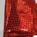Artoid Mode Red Glitter Disco Sequin Table Runner, Retro Theme Kitchen Dining Table Decoration for Bachelorette Home Party Wedding Decor 12x72 Inch, Red