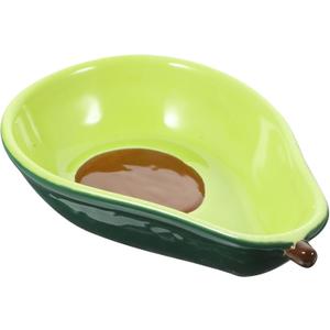 Avocado Design Ceramic Bowl Unique Snack and Fruit Dish Versatile Serving Plate for Home Kitchen Decorative Tableware for Salads Desserts and Breakfast