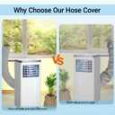 Air Conditioner Hose Cover 1 PC, Waterproof & Heat Insulating AC Hoses Cover Fit for 5 & 5.9 inch AC Hoses, Efficient Installation, Easy to Clean & Store