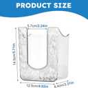 CALIDAKA 2Pcs Bathroom Wipes Holder, Kitchen Wipes Storage, Wall-Mounted Tissue Holder, Non-Slip Flushable Wipes Box, Wipe Container, Wipes Holder for Kitchen Bathroom (Clear+Clear Grey)