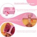 WMKGG Popsicle Silicone Molds Set, 2 PCS Ice Cream Molds with 50 Wooden Sticks for Cake Pop, Ice Pop, Cakesicles (Standard Size/Pink)