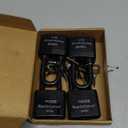 FIGODE Outdoor Waterproof Padlocks, Covered Heavy Duty Laminated Steel Locks, Large Sturdy Locks, 2.2 in. Wide, 4 Locks Same Key, Long Padlocks