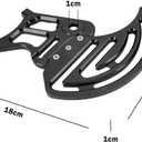 2Pcs Black Rear Brake Disc Guard Cover, Aluminum Dirt Pit Bike Motorcycle Sprocket Guards Derailleur Cover Caliper Chain Protector for Sur Ron Light Bee for Surron/Segway X160/X260