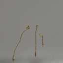 3 Pcs Necklace Extenders for Women, 2" 4" 6" 18k Gold Plated Chain Extenders for Necklaces, Gold Necklaces Bracelet Anklet Extender for Women Jewelry Making