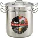Winco 20qt S/S Double Boiler w/Cover