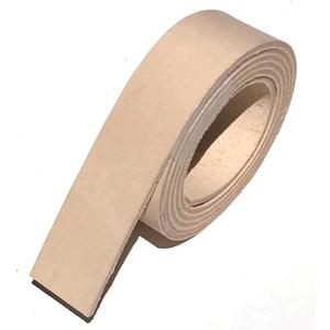 Dangerous Threads Natural Veg Tan 8/9 ounce Leather Belt Blank, Long Strip 1.5" x 60"