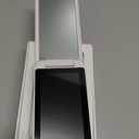 Vanexiss UV Camera for Sunscreen Test UV Mirror Sunscreen Camera, 4 Inch Vanity Mirror Rechargeable Compact Travel Makeup Mirror Handheld Double-Sided Pocket Mirror for Skin Protection(White)